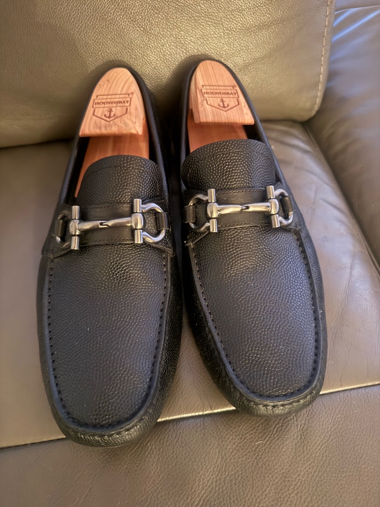 Ferragamo Parigi Men's Arizona Leather Drivers